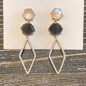 Pronged Pave Drops | Statement Earrings